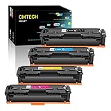 CMTECH CF540A Toner 203A HP 203X Kompatible für Color Laserjet Pro MFP HP M281fdw M281fdn M280nw M254nw M254dw M281cdw M254dn (Schwarz Cyan Gelb Magenta, 4er-Pack)