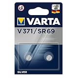 VARTA Batterien Alkaline Knopfzelle V371/SR69 Knopfzellen (2er Pack, in Original Blisterverpackung)