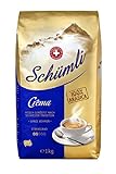 Schümli Crema Ganze Kaffeebohnen (1kg, Stärkegrad 2/5, Premium Arabica) 1er Pack x 1kg