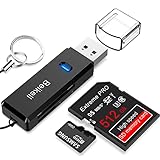 USB 3.0 Kartenleser, Beikell Highspeed SD/Micro SD Kartenlesegerät - Unterstützt SD / Micro SD / TF / SDHC / SDXC / MMC - kompatibel mit Windows/Mac/OS usw