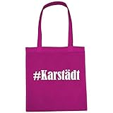 Tasche #Karstädt Größe 38x42 Farbe Pink Druck W