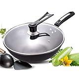 Pelze Nonstick Wok-Gas-Kocher Universal-Uncoated Wok, Mund QiuG