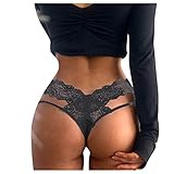 Sexy Slips Tanga Sexy Spitze Hipster Slip Damen Spitze Dessous Tanga Höschen Pantys Schlüpfer Aushöhlen Erotisch String Unterhose Fit Lingerie Panties Sexy Damenwäsche Everyday E