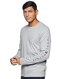 Tommy Hilfiger Herren Tommy Logo Long Sleeve Tee T-Shirt, Medium Grey Heather, S