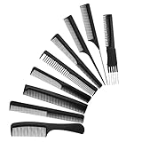 9 Pcs Profi Hair Styling Kämme Friseur Kamm Set, Anti Statischen Hitzebeständigen, Salon Stylist Friseur Barbier, Schw