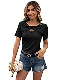 JLTPH Unisex T-Shirt Sommer Kurzarm Rundhals Shirt, Fitness T-Shirt, Rundhals, Lässig, Elegant T-Shirts Tops für Männer F