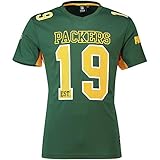 Majestic Athletic Green Bay Packers NFL Moro Poly Mesh Jersey Tee T-Shirt Trik