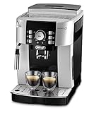 De'Longhi Magnifica S ECAM 21.116.SB Kaffeevollautomat (Direktwahltasten und Drehregler, Milchaufschäumdüse, Kegelmahlwerk 13 Stufen, Herausnehmbare Brühgruppe, 2-Tassen-Funktion) silber/schw