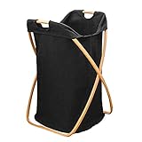 CHENJIA Bambus schmutzige Kleidung Korb schmutzige Kleidung-Korb zusammenklappbarer Ablagekorb Stoff Kleidung Korb Haushalt Kleidung Magazine Rack-Storage Box Toy Box Bodenständer Laundry & Cleaning
