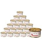 Dehner Premium Lovely Katzenfutter Adult, Ergänzungsfutter, Lachs und Weizengras mit Wachtelei, 24 x 85 g (2 kg)