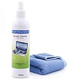 Blum Manufaktur Screen Cleaner 100 ml - Bildschirmreiniger - PC-Reiniger - inkl. Mikrofasertuch 30 x 30 cm - Monitorreiniger - Made in Germany