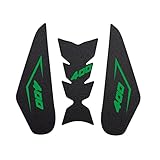 Für Kawasaki Z400 Ninja 400 Motorrad Kraftstofftank Traction Pad Leder Side Air Knie Aufkleber 3m Fit Motorrad Tankpad Aufkleber (Farbe : Grün)