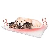 Fyore Selbstheizende Decke für Katzen Hunde kleine Tiere Katzendecken Haustierdecke selbstwärmende Hundematte Wärmmatte Heizmatte Heizdecke,Umweltfreundliche Kuschelig waschbar,Größe: 58x43