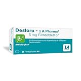 Deslora - 1 A Pharma, 5 mg Filmtabletten mit Desloratadin (20 Stck.): Das beliebte Antiallergikum ohne Rezep