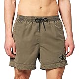 Calvin Klein Herren MEDIUM Drawstring Badehose, Prozess Grün, S