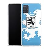 DeinDesign Hard Case kompatibel mit Samsung Galaxy A51 Schutzhülle transparent Smartphone Backcover TSV 1860 München Offizielles Lizenzprodukt Wapp