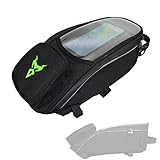 WHYUNM26 wasserdichte Motorrad-Hecktasche Dual-Use-Motorrad-Magnet-Tankrucksack Moto-Umhängetasche mit Transparentem Fach,G