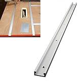 MZY1188 31,5 Zoll T-Slot Gehrungsschiene Jig Befestigung Slot, aluminiumlegierung Schiene Gehrungsschiene Slider Holzbearbeitung T-Slot T-Tracks Gehrungswerkzeug für Router T