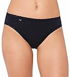 Sloggi Damen Slip 3er Pack, 24/7 CotLac TAC3 Schwarz (Black 04), 42