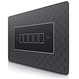 CSL - XXL Deluxe Pokerrmatte 1000x600mm - XXL Poker Unterlage Pokertisch mit Motiv - Tischunterlage Large Size - Pokertischauflage Black