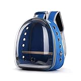 Papagei-Vogelkäfige Pet Carrier Rucksack,Hund Katze Vogel Träger Schulter-Rucksack,Innovativer Panorama Transparente Raum bewegliche Haustier-Kapsel Für Nymasatiele Sittiche. ( Color : B )