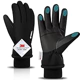 Tangshao-win Winterhandschuhe, wasserdichte Fahrradhandschuhe Herren Damen, 3M Thinsulate Warme Touchscreen Handschuhe für Sports wie Laufen Radfahren Wandern Skifahren Bergsteig