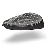 C-Racer Universal-Sattel-Sattelsitz, mittel- dunkelbraun, Polsterfarbe, gerade Nähte, Farbe: blau, PN: SCR10