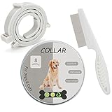 Zeckenhalsband für Hunde und Katzen Caland 63.5 cm Tick Collar for Dogs, Adjustable Flea and Tick Prevention Collar, Waterproof, Against Parasites, tick Protection with Ing