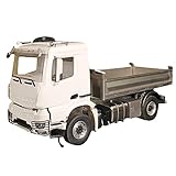 Loads Ferngesteuert LKW für AROCS 3363, 1:14 Metall RC Muldenkipper Modell, 4×4 Groß LKW Modell, Ferngesteuertes Ingenieurfahrzeug Spielzeug Geschenk für Kinder und Erwachsene - Anfänger RTF