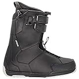 AIRTRACKS Snowboard Boots Master Fast Lace Black - QL Snowboardschuhe - QL Snowboardboots - Alle Größen - Schwarz (41)