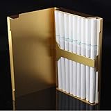 QHHALXZ Zigarettenetui aus Aluminium für Heißräucher, Tabaketui, Zigarrenhalter, Taschenbox, Aufbewahrungsbehälter, Geschenk-Box für Männer/Frauen (Farbe: E)