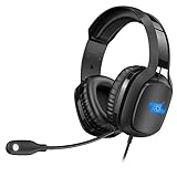 REDSTORM Gaming Headset für PS4 PS5 PC, (2021 letzte Ausgabe) Gaming-Kopfhörer, RGB Headset PS4 Anti Lärm, PS5 Headset, Headset PC USB, Stereo-Surround-Sound 7.1, RGB Light Multicolor-Einstellung