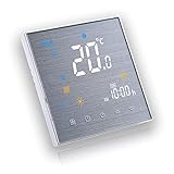 BecaSmart Serie 3000 3A LCD Touchscreen Kesselheizung Intelligente Programmiersteuerung Thermostat mit WIFI-Verbindung (Kesselheizung, Gebürstete SS(WIFI))