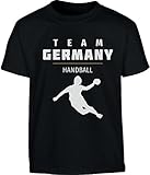 Team Germany Handball Fan Shirt Olympische Spiele Kinder T-Shirt 146 Schw
