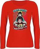 Shirtracer Halloween Kostüm Outfit - Redlight/Greenlight - M - Feuerrot - Marionette - BCTW071 - Langarmshirt D