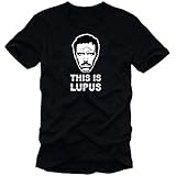 Coole-Fun-T-Shirts This is Lupus Dr.House T-Shirt schwarz - T-Shirt, GR.XXXL