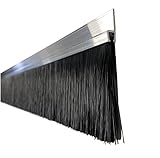 Bürstendichtung Türdichtung Türbürste Alu 70 x 1000mm Besatz: PPN schw