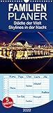Städte der Welt - Skylines in der Nacht - Familienplaner hoch (Wandkalender 2022, 21 cm x 45 cm, hoch) [Calendar] Roder,