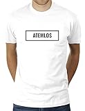 Atemlos Boxed - Herren T-Shirt von KaterLikoli, Gr. M, Weiß