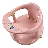 LOVOICE Badesitz, Baby Duschhocker Safe rutschfeste Kinder Badestuhl, Die Fixierung Der Saugbecher Verhindert Das Rutschen, Babyring Umarmt B