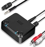 August HD Low Latency Bluetooth Dual Transmitter MR270 HD - Bluetooth v5.0 Dual Link Kopfhörer Adapter für TV Connect Zwei Paare Wireless Kopfhörer an Ihren TV, Tablet und PC -15 Stunden Akk