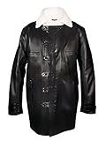 e-clothing Herren Mantel Schwarz Schwarz, es-Bane-Coat-Tom-Hardy-Leather-XXS, Schwarz, es-Bane-Coat-Tom-Hardy-Leather-XXS XX-S