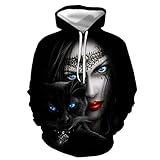 XDJSD Herren Pullover Hoodies Plus Size Paar Pullover Herrenmode Bedruckte Pullover Jacke Damen Pullover Casual Top