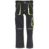 Planam Bundhose Junior, größe 134/140, anthrazit/gelb/Mehrfarbig, 6110134