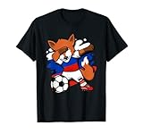 Dabbing Fox Russia Fußball Fans Trikot Russian Football Lover T-S