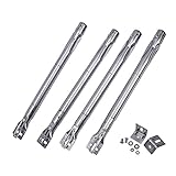 WELL GRILL 4er Pack Einstellbare Gasgrill Brenner Rohr Edelstahl Brennerrohr Grillbrenner für die Meisten Modell Grills, wie Weber, Master Schmiede, Perfekte Flamme, Lowes (länge 44,6 cm bis 63 cm)