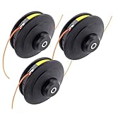 AISEN 3x Profi Doppelfadenkopf Tippautomatik Fadenspule Fadenkopf für Fuxtec Benzin M