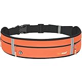 Laufgürtel für Handy, Itscool Laufen Handytasche für Damen und Herren Schlank Aussehen, Aber hohe Kapazität (Orange)