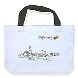 Einkaufstasche Skyline Regensburg - als Geschenk für Regenburger & Fans Regensburgs oder als S
