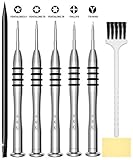 QNINE Schraubendreher Set für Apple MacBook Pro Retina 13/15 Zoll, einschließlich Pentalobe 5, T5, T6, Phillips, Tri-Wing Schraubendreher Reparaturwerkzeug Kit für MacBook Air 11/13 Z